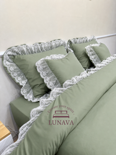 روتختی چیندار ( گیپور ) رنگ ( سبز سیج )